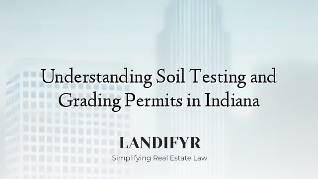 Understanding Soil Testing and Grading Permits in Indiana