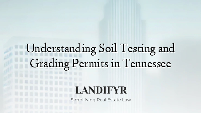 Understanding Soil Testing and Grading Permits in Tennessee