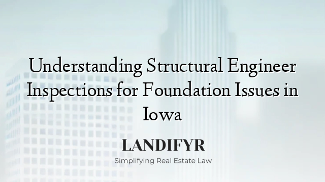 Understanding Structural Engineer Inspections for Foundation Issues in Iowa