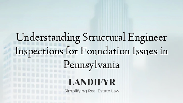 Understanding Structural Engineer Inspections for Foundation Issues in Pennsylvania