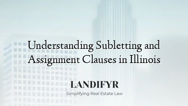 Understanding Subletting and Assignment Clauses in Illinois