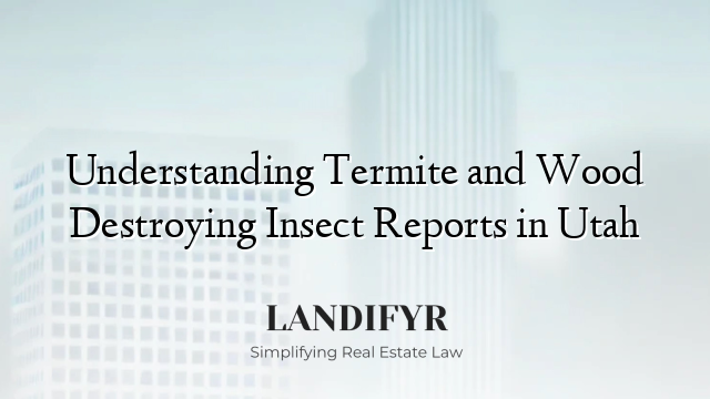 Understanding Termite and Wood Destroying Insect Reports in Utah