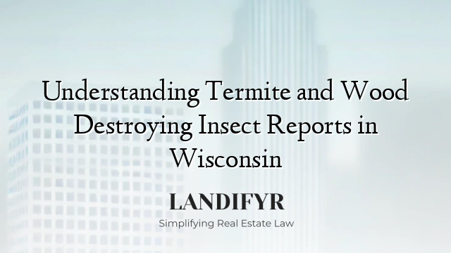 Understanding Termite and Wood Destroying Insect Reports in Wisconsin