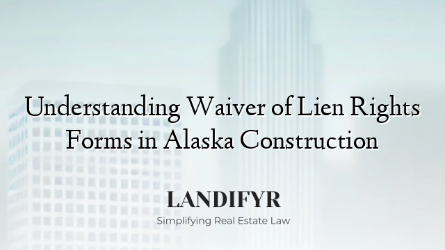 Understanding Waiver of Lien Rights Forms in Alaska Construction