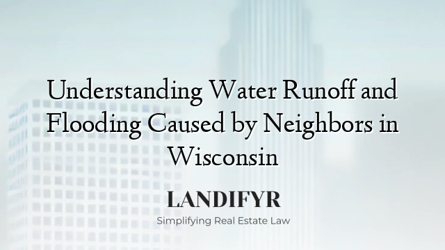 Understanding Water Runoff and Flooding Caused by Neighbors in Wisconsin