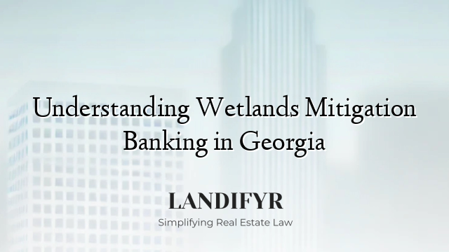 Understanding Wetlands Mitigation Banking in Georgia