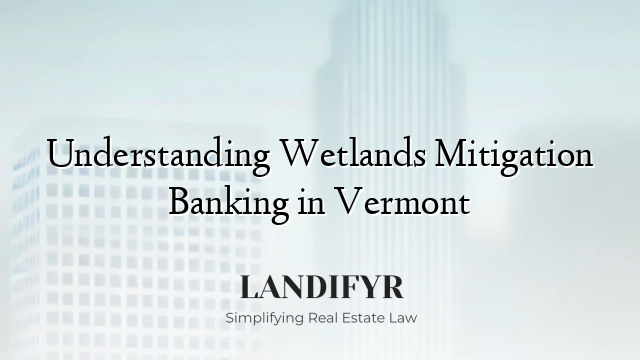 Understanding Wetlands Mitigation Banking in Vermont