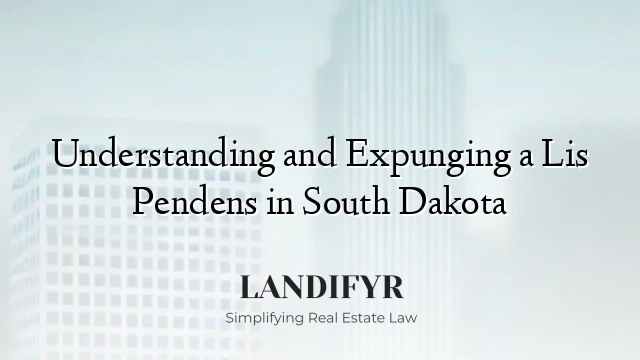 Understanding and Expunging a Lis Pendens in South Dakota