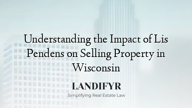 Understanding the Impact of Lis Pendens on Selling Property in Wisconsin