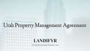 Utah Property Management Agreement