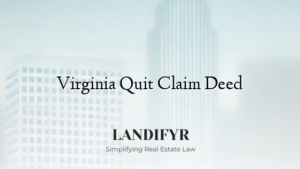 Virginia Quit Claim Deed