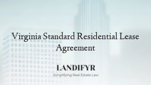 Virginia Standard Residential Lease Agreement