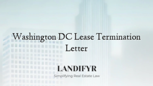 Washington DC Lease Termination Letter