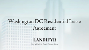 Washington DC Residential Lease Agreement