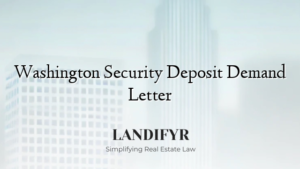 Washington Security Deposit Demand Letter