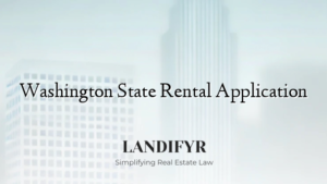 Washington State Rental Application
