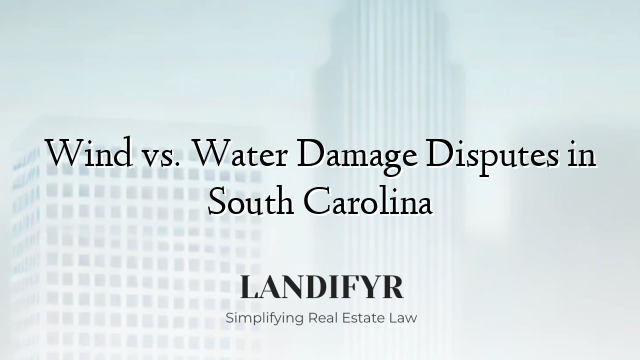 Wind vs. Water Damage Disputes in South Carolina