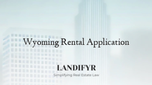 Wyoming Rental Application