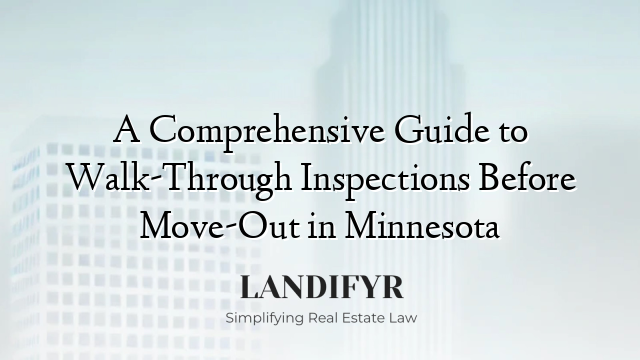 A Comprehensive Guide to Walk-Through Inspections Before Move-Out in Minnesota