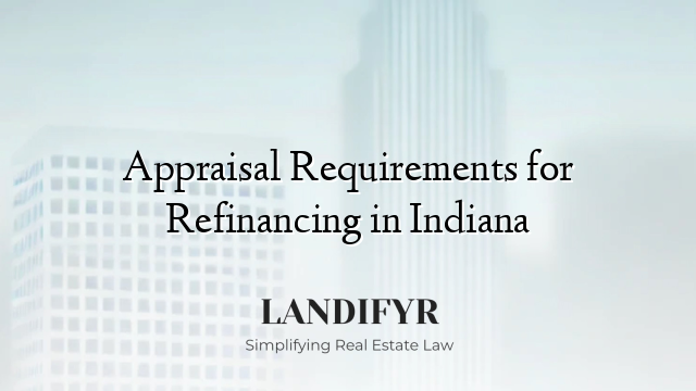 Appraisal Requirements for Refinancing in Indiana