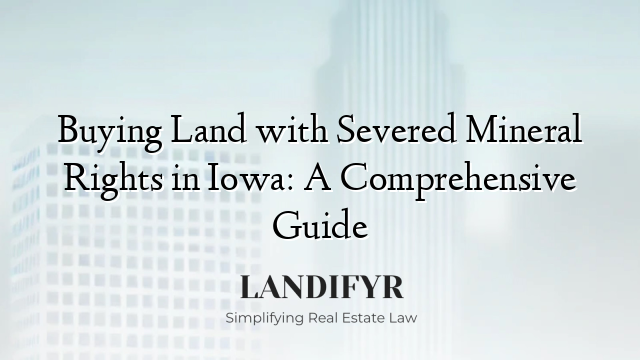 Buying Land with Severed Mineral Rights in Iowa: A Comprehensive Guide