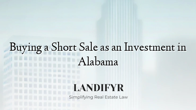 Buying a Short Sale as an Investment in Alabama