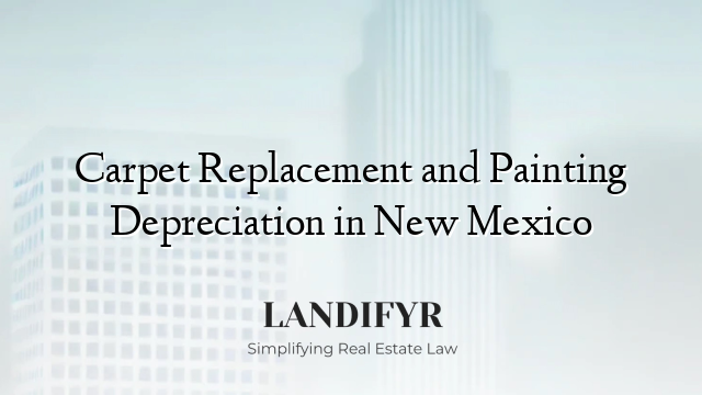 Carpet Replacement and Painting Depreciation in New Mexico