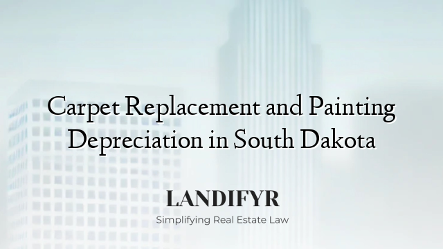 Carpet Replacement and Painting Depreciation in South Dakota