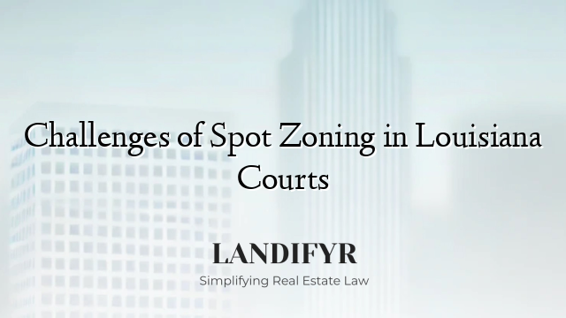 Challenges of Spot Zoning in Louisiana Courts
