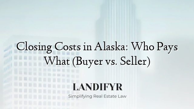 Closing Costs in Alaska: Who Pays What (Buyer vs. Seller)