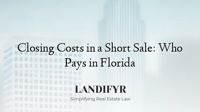Closing Costs in a Short Sale: Who Pays in Florida