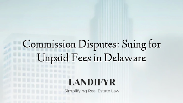 Commission Disputes: Suing for Unpaid Fees in Delaware