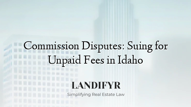 Commission Disputes: Suing for Unpaid Fees in Idaho
