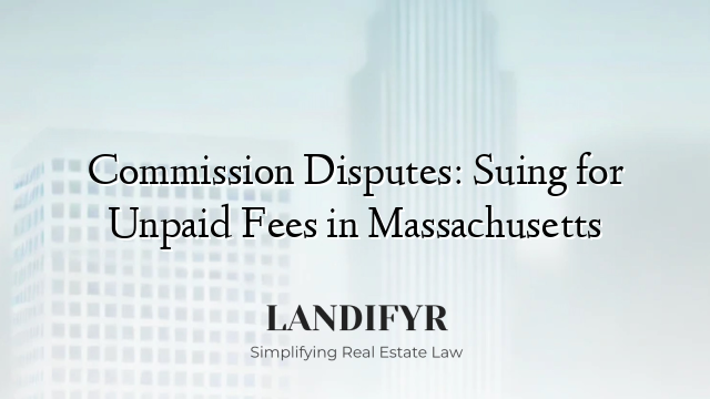 Commission Disputes: Suing for Unpaid Fees in Massachusetts