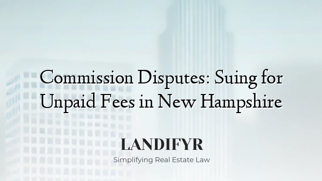 Commission Disputes: Suing for Unpaid Fees in New Hampshire