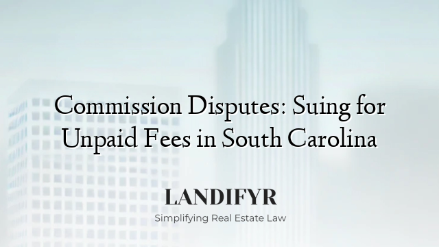 Commission Disputes: Suing for Unpaid Fees in South Carolina