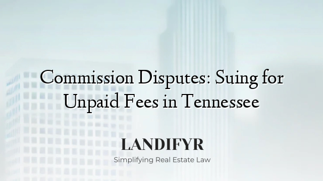 Commission Disputes: Suing for Unpaid Fees in Tennessee
