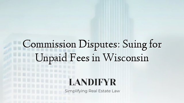 Commission Disputes: Suing for Unpaid Fees in Wisconsin