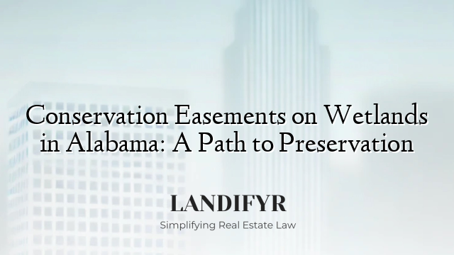 Conservation Easements on Wetlands in Alabama: A Path to Preservation