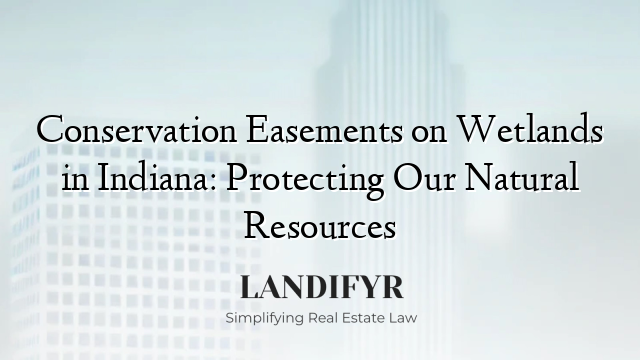 Conservation Easements on Wetlands in Indiana: Protecting Our Natural Resources