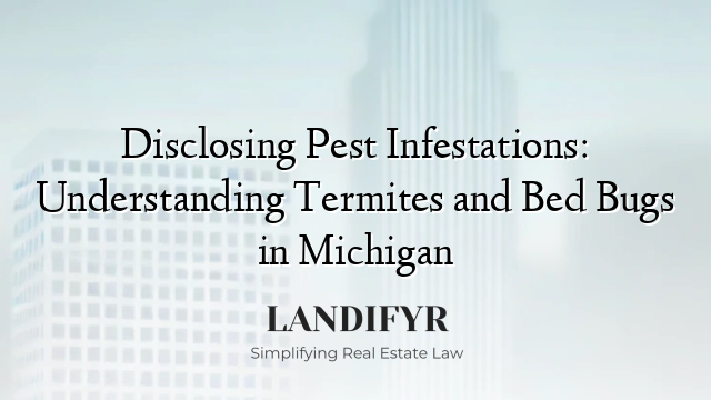 Disclosing Pest Infestations: Understanding Termites and Bed Bugs in Michigan