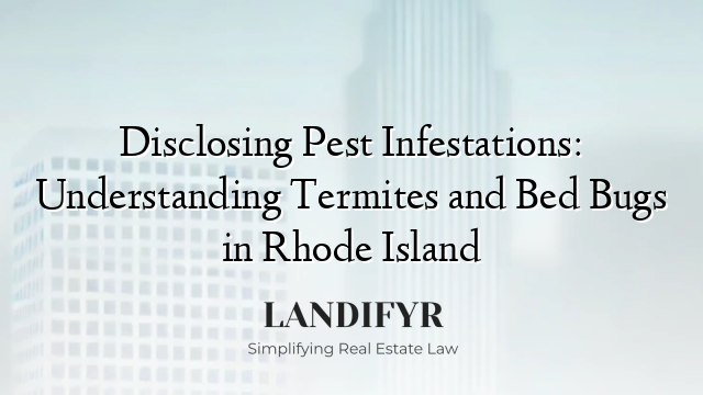Disclosing Pest Infestations: Understanding Termites and Bed Bugs in Rhode Island