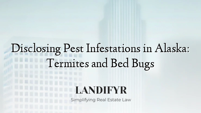 Disclosing Pest Infestations in Alaska: Termites and Bed Bugs