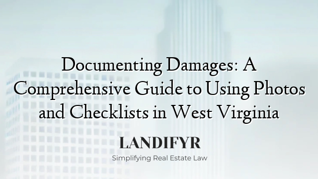 Documenting Damages: A Comprehensive Guide to Using Photos and Checklists in West Virginia