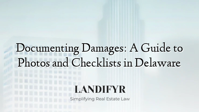 Documenting Damages: A Guide to Photos and Checklists in Delaware
