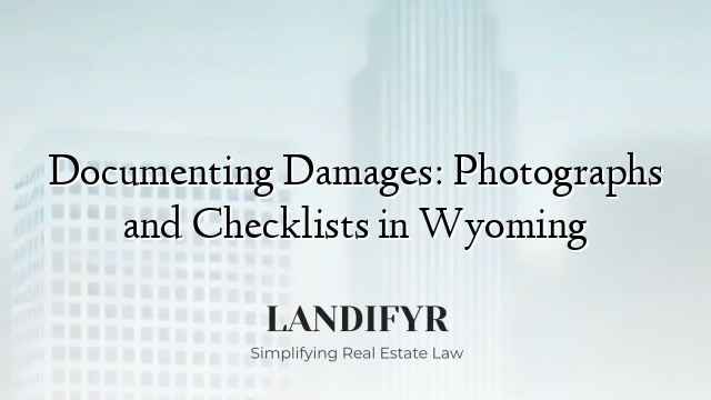 Documenting Damages: Photographs and Checklists in Wyoming