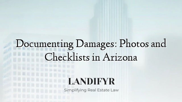 Documenting Damages: Photos and Checklists in Arizona