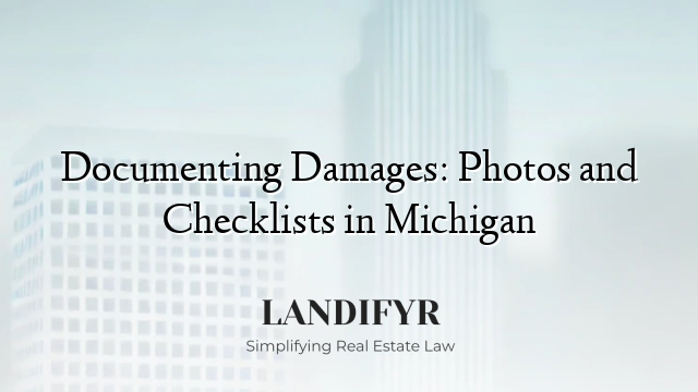 Documenting Damages: Photos and Checklists in Michigan