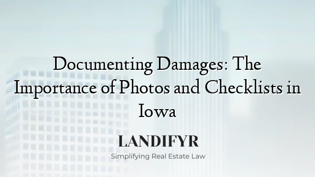 Documenting Damages: The Importance of Photos and Checklists in Iowa