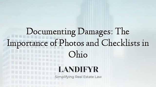 Documenting Damages: The Importance of Photos and Checklists in Ohio